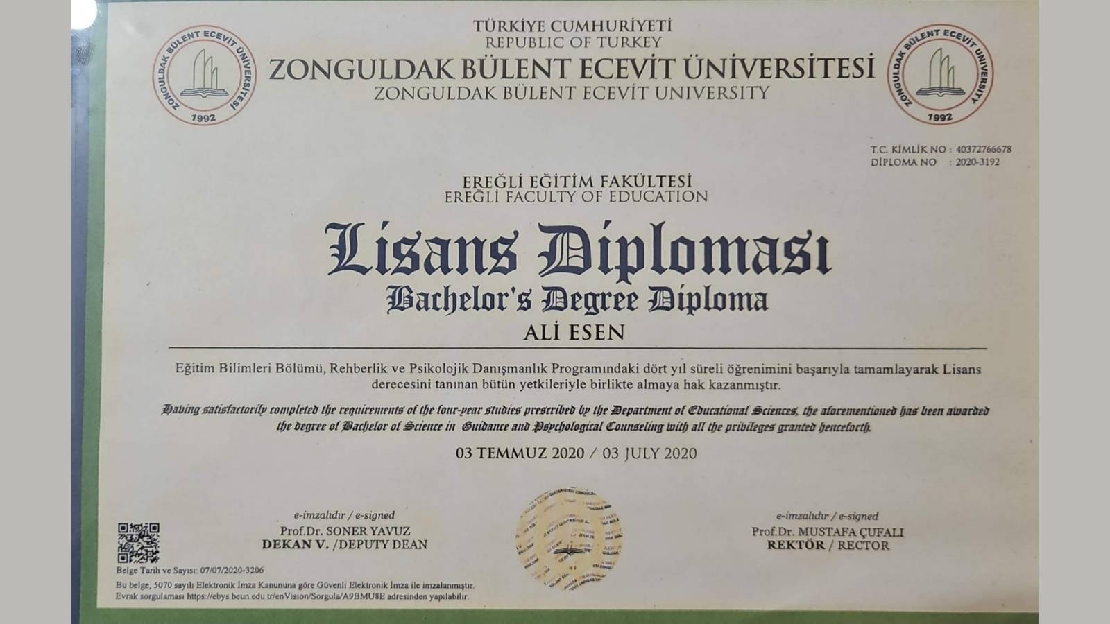 Lisans Diploması